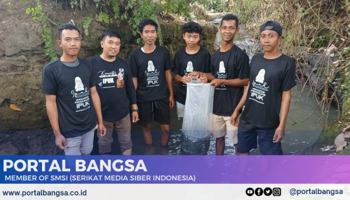 KPI Tabur Ribuan Benih Ikan Bersama Warga