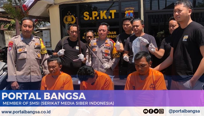 Polsek Sukowono Tangkap Tiga Pelaku Perampokan dan Amankan 6 Barang Bukti Sepeda Motor