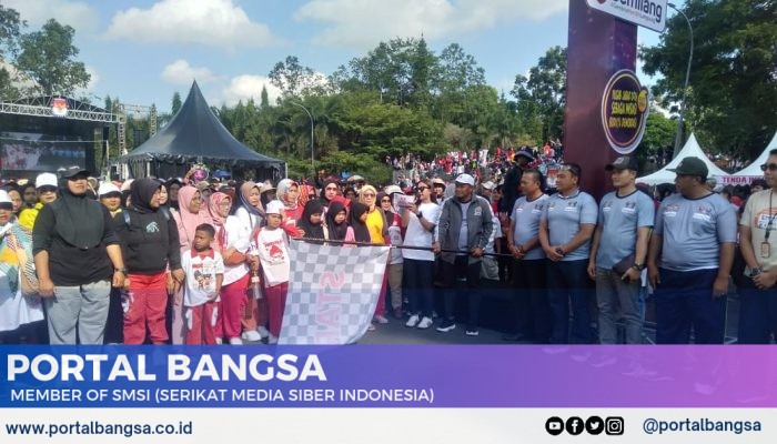 Jalan Sehat Bersama KPU Kabupaten Tasikmalaya Dalam Rangka Sosialisasi Pilkada Gembira