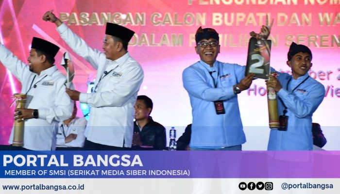 Penetapan Nomor Urut Pilkada Th.2024 ; Rahmad No. 1 dan Bagus No. 2
