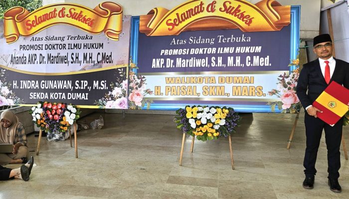 Kanit 3 Ditresnarkoba Polda Riau Berhasil Selesaikan Gelar Doktor Dengan Hasil Terbaik