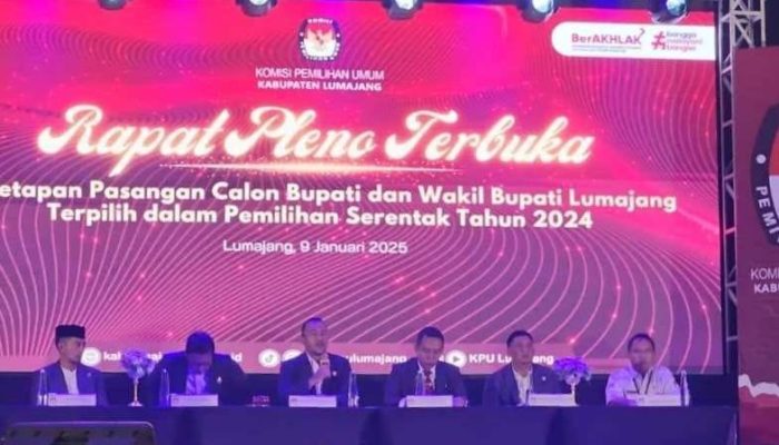 KPU Lumajang Tetapkan Hasil Pilkada 2024