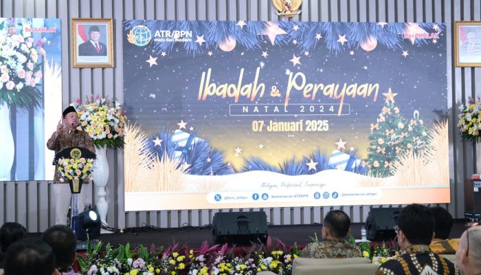 Gelar Ibadah dan Perayaan Natal Tahun 2024, Menteri Nusron: Wujud Tidak Adanya Diskriminasi dan Dominasi Mayoritas di Kementerian ATR/BPN
