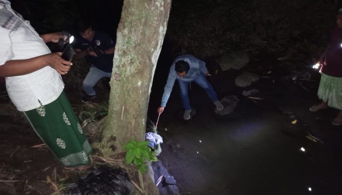 Mayat Mengambang di Sungai Bikin Geger Warga Jambesari Darussholah Bondowoso