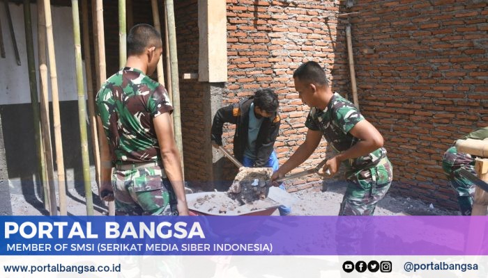 Akhir Pekan, Satgas TMMD Tetap Semangat