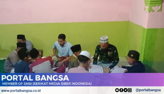 Kolaborasi Antar Satuan TNI dan Masyarakat, Ngaji Bersama di Tengah Giat TMMD