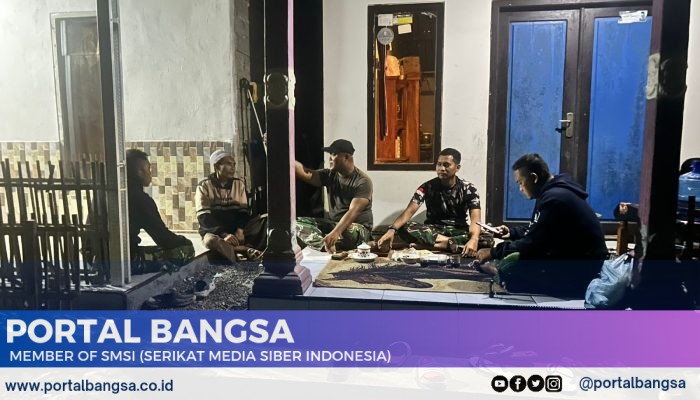 Komsos Satgas TMMD di Waktu Luang Bersama Warga Sekitar, Jalin Silaturahmi