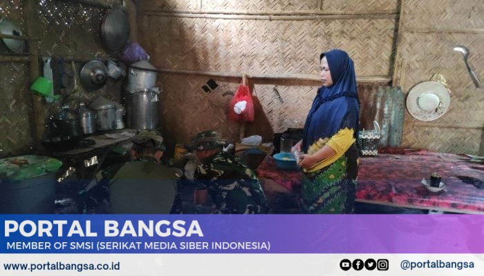 Satgas TMMD Bantu Masak, Begini Kata Mak Hos