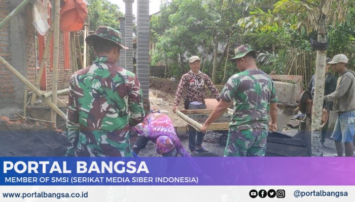 Ayak Pasir, Satgas TMMD Pentingkan Bahan Bangunan Berkualitas
