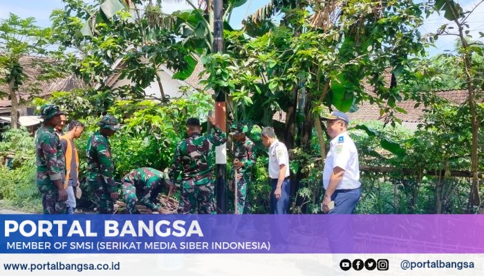 Kolaborasi Satgas TMMD dan Dishub Bondowoso, Tingkatkan Infrastruktur Jalan