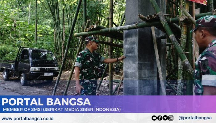 Tinjau Gapura TMMD, Kasdim 0822 Bondowoso Beri Apresiasi
