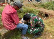 Sentuhan Kemanusiaan Tim Kesehatan Turut Beraksi di TMMD ke -124 Kodim 0422/LB