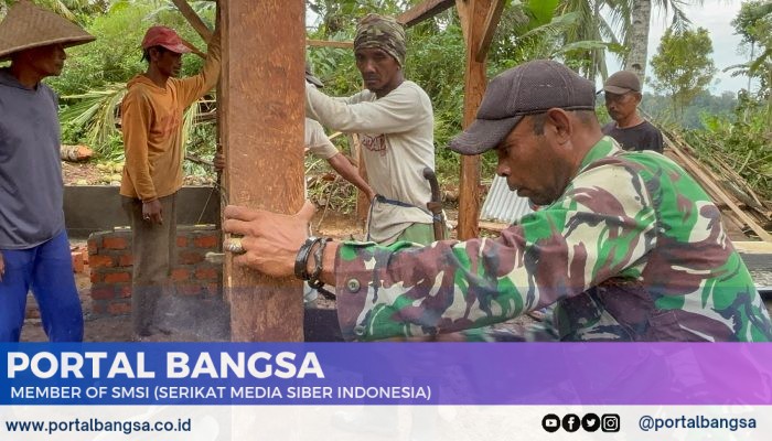 Kisah Pilu Tarwono, Rumah Reot Miliknya Dibongkar Satgas TMMD