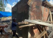 Pembangunan MCK Masjid di Lokasi TMMD Capai 45 Persen, Dansatgas Apresiasi Gotong Royong Warga.