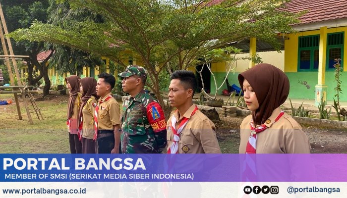 Pembekalan Wasbang Oleh Satgas TMMD Kodim 0422/LB di SMAN 1 Bengkunat Belimbing