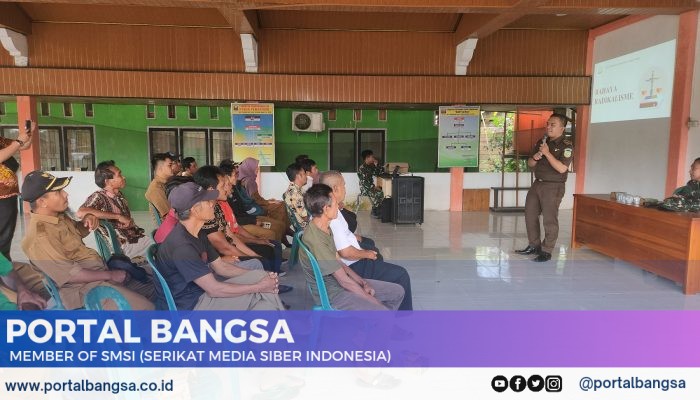 Satgas TMMD ke-124 Kodim 0422/Lampung Barat Gelar Penyuluhan Bahaya Paham Radikalisme