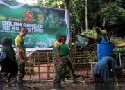 Bentuk Kemanunggalan TNI – Rakyat, Yonif Raider 514/SY Salur Air Bersih