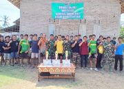 Gelar Lomba Volly Sebagai Wujud Kebersamaan Kodim 0422/LB di TMMD ke 124