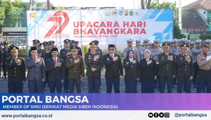 AKBP Rico Yumasri Pimpin Upacara Hari Bhayangkara ke 79, Ini Kata Kapolres Probolinggo Kota.