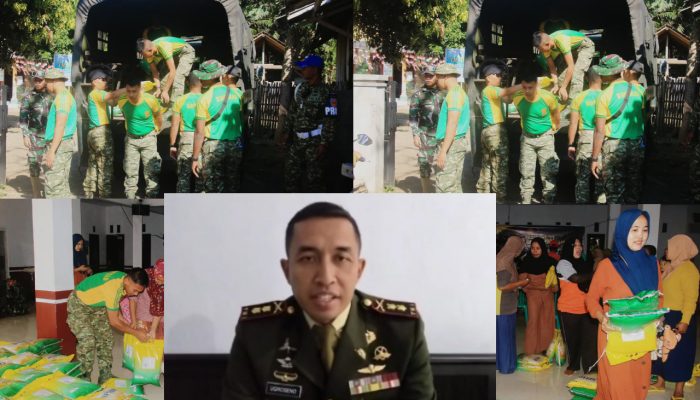 Antisipasi Beras Oplosan, Yonif Raider 514/SY Gelar Gerakan Pangan Murah