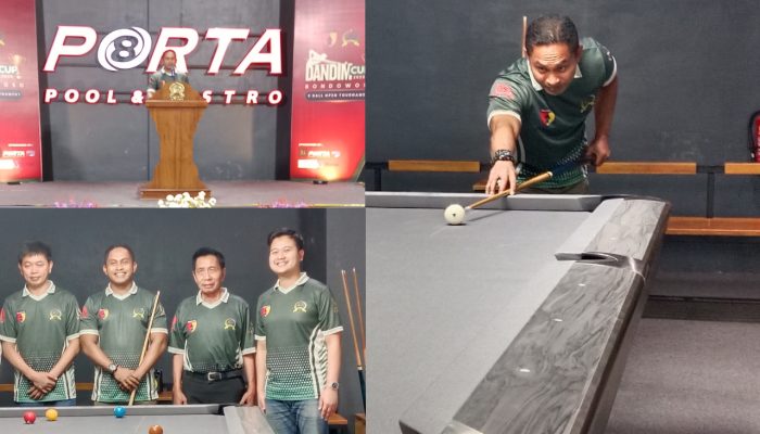 Sambut HUT TNI ke 80 , Dari Meja Biliar Dandim 0822 Bondowoso Bidik Lahirnya Atlet Berprestasi