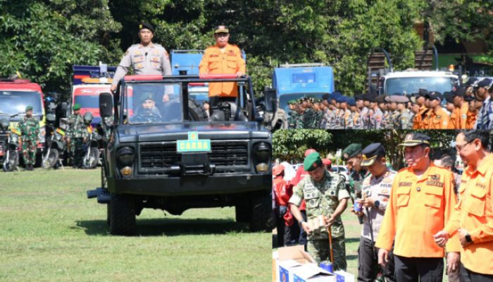 Tangkal Bencana Hidrometeorologi, Bondowoso Kerahkan Ratusan Personel dalam Apel Siaga
