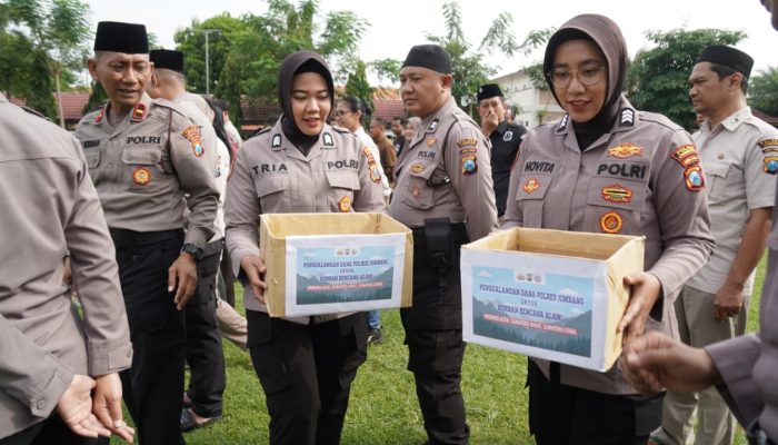 Wujud Peduli Korban Bencana, Polres Jombang Galang Dana