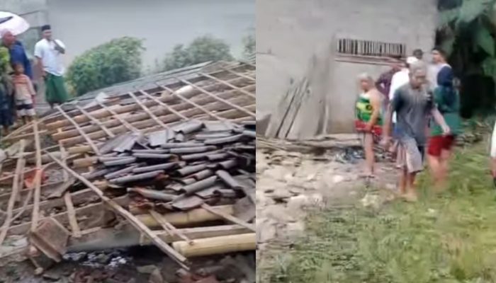 Diterjang Hujan dan Angin, Rumah Warga Trotosari Bondowoso Rata Tanah, Nenek 69 Tahun Terluka
