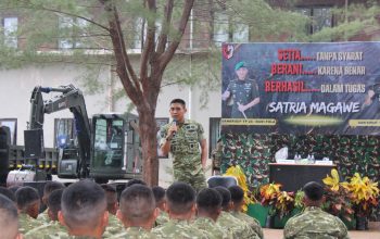 Kunjungi Yonif TP 822/SM Pulau Morotai, Begini Pesan Danbrigif TP 28/Bari Fola