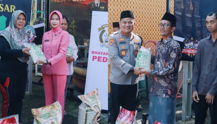 Perkuat Kepedulian, Polres Jombang Salurkan 3,3 Ton Zakat Fitrah untuk Warga
