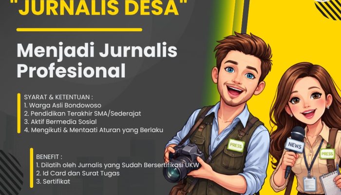 Gratis! SMSI Buka Pendaftaran JurnalisDesa.com Buka Pendaftaran untuk Warga Bondowoso