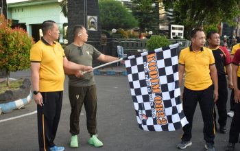 TNI-POLRI Bondowoso Kompak, Perlihatkan Sinergi dari Apel Hingga Olahraga Bersama