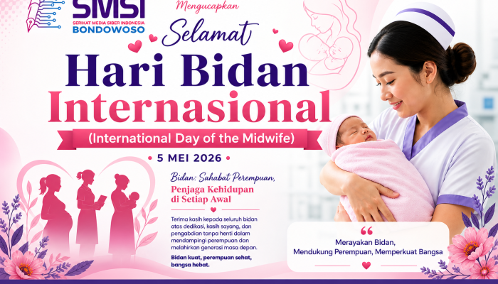 Selamat Hari Bidan Internasional, SMSI Bondowoso: Perhatikan Kesejahteraan Bidan