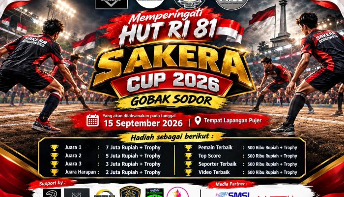 Bukan Batal! Sakera Cup 2026 Resmi Diundur, Gobak Sodor Digelar 15 September di Pujer