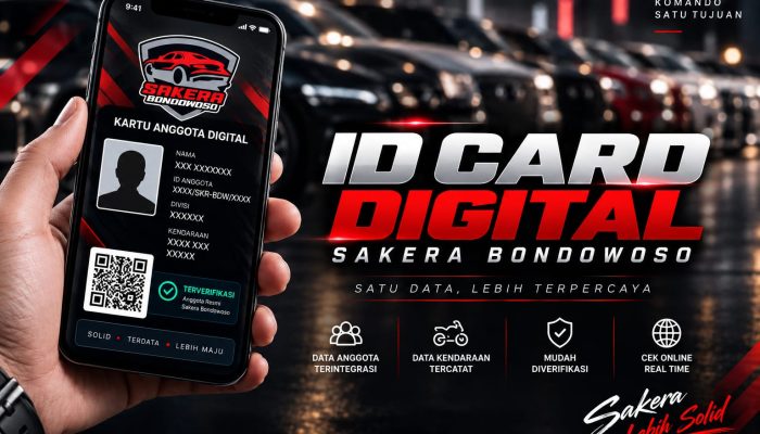 ID Card Digital Resmi Dirilis, Sakera Bondowoso Perkuat Sistem Keanggotaan