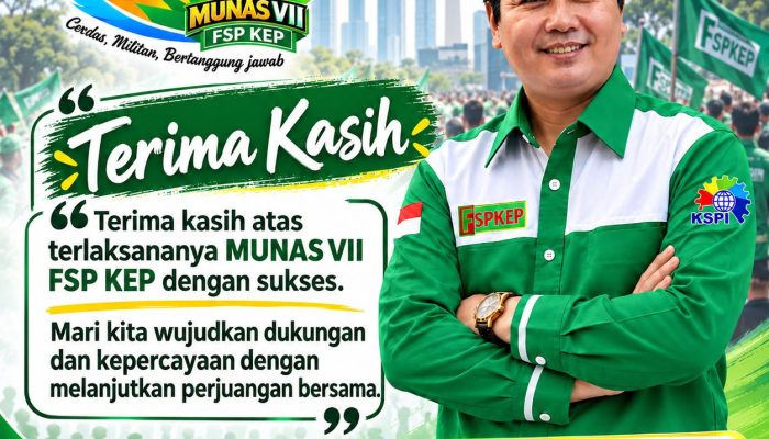 Siruaya Utamawan, S.E., M.M., CACP., AAAK. Terpilih Sebagai Ketua Umum FSP KEP KSPI Masa Bhakti 2026–2031
